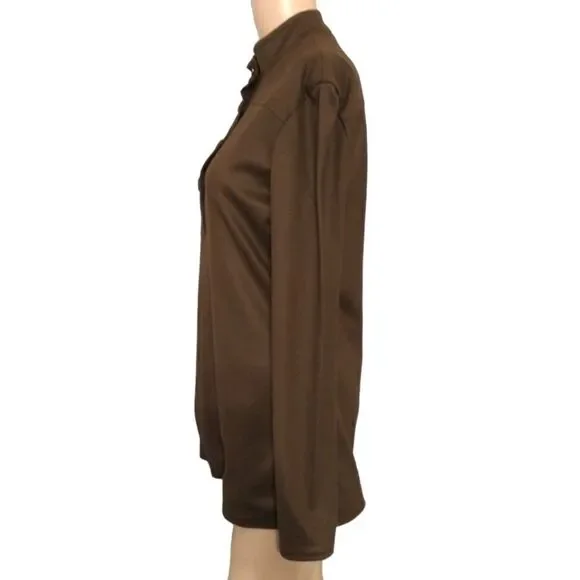 Tommy Hilfiger Special Edition Italian Wool Tunic M Top Henley Y2K Academia Vtg‎